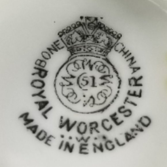 Espresso Coffee Antique Demi Cup Set English Bone China Royal Worcester Gift Set - Picture 15 of 15